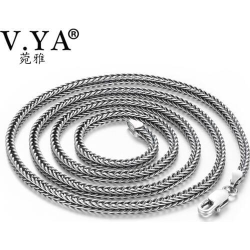Серебряные ожерелья V.YA China At AliExpress