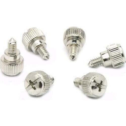 20PCS 6#32*5 Length 15mm DIY Computer PC Case Screws Round Phillips Thumb Screws For M3.5 Coarse Desktop Computers Usage Screws