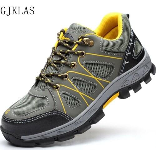 Safety Shoes Men Women Steel Toe Boots Indestructible Work Shoes Breathable Composite Toe Men EUR Size 36-47 Industrial Footwear