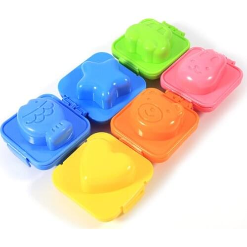 1 Set Of 6pcs DIY Cartoon Eggs Cute Mold Mould Pan Cooking Tools Kitchen Supplies Accessories For Kids Egg Ring Mold