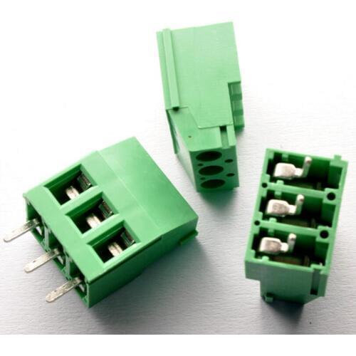10 pcs 3 Pin Screw Terminal Block Connector 5mm Pitch G