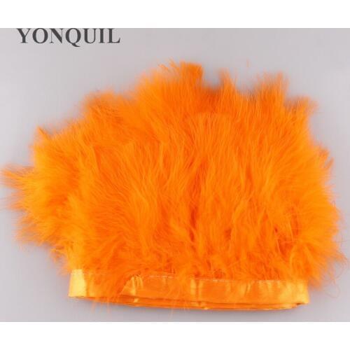 2 Meters/Lot Turkey Feather Ostrich Feather Dance Festival Party Hat Boots Clothing Wedding Accessories Decora 4-6 Inches Wide