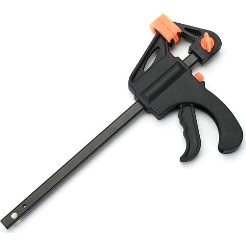 4 Inch Quick Ratchet Release Speed Squeeze Wood Working Work Bar Clamp Clip Kit Spreader Gadget Tool DIY Hand Woodworking