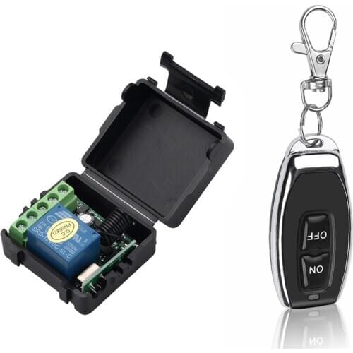 433Mhz DC 12V 1CH Wireless Remote Switch Relay Receiver Transmitter Remote Control Switch Module RF Transmitter Remote