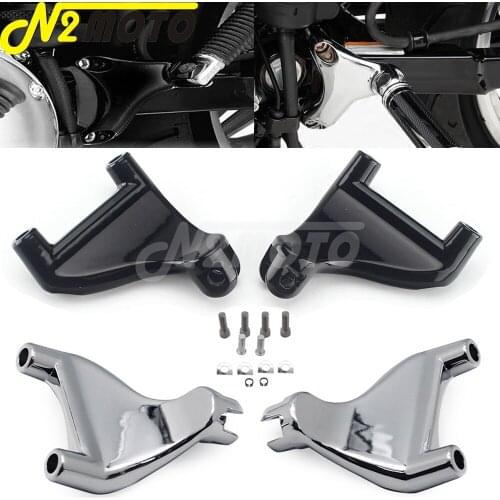 Aluminum Motorcycle passenger Rear Foot Peg Stand Left&Right Mounting Bracket Spacers For Harley Sportster 883 1200 XL 2004-2013