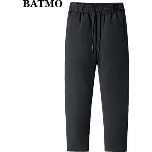 BATMO 2020 new arrival winter 80% white duck down pants male,warm thicked trousers men plus-size L-8XL 30216