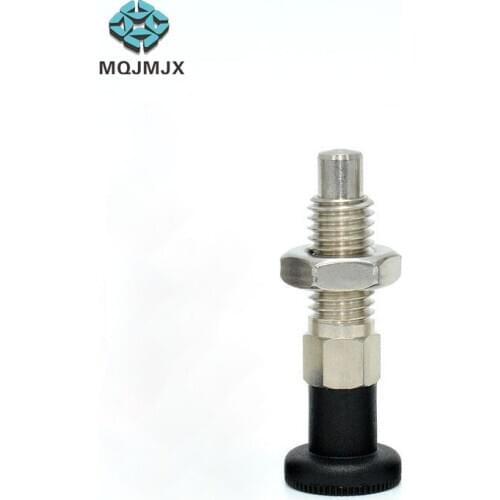 Indexing Plungers Spring Plungers Spring Lock Pin Stainless Steel Knob Screw with Spring Pin Fine Thread M8
