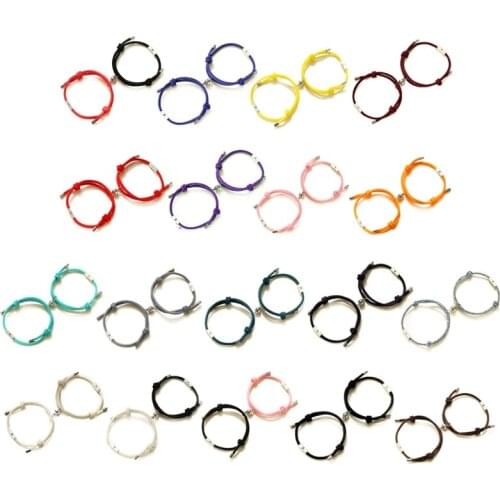 2Pcs Sun and Moon Lover Couple Magnetic Distance Bracelet Kit Lovers Matching Friendship Bracelet Lovers Fashion Jewelry
