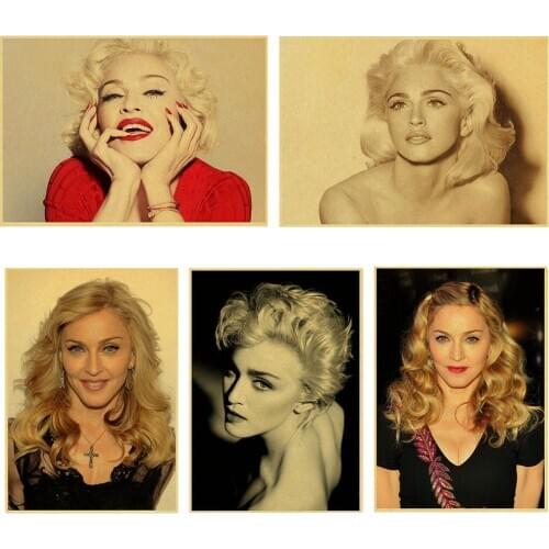 Madonna Ciccone Decorative Painting/Wall Decor/Bar Poster/Kraft Paper/Retro Poster