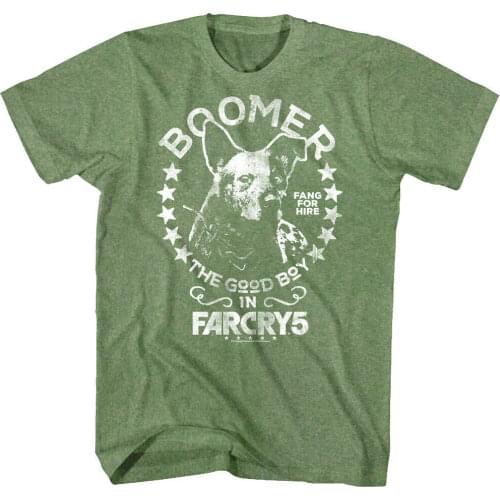 Far Cry 5 New Dawn Boomer Fang For Hire Mens T Shirt Ubisoft Dog Good Boy