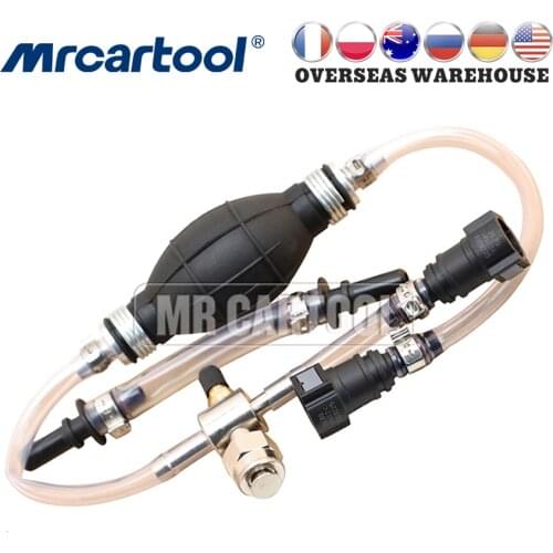 MRCARTOOL Diesel Fuel Bleeder Filter Exhaust Air Hand Pump Tool Set For Ford Diesel System Bleed And Primer Kits Car Repair Tool