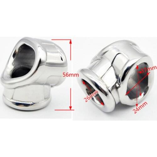 Stainless Steel Penis Ring Scrotum Bondage Ball Stretcher Bind Bondage Metal Cock Ring Lock Semen Delay Ring Sex Toys For Men