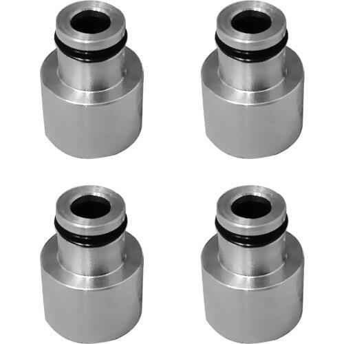 Pack of 4 Aluminum Alloy Fuel Injector Adapters for Acura B16 B18 D16Z D16Y
