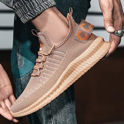 Men Running Shoes Summer Air Mesh Casual Sneakers Lightweight Outdoor Sports Walking Footwear Lace Up Flats Chaussure Homme