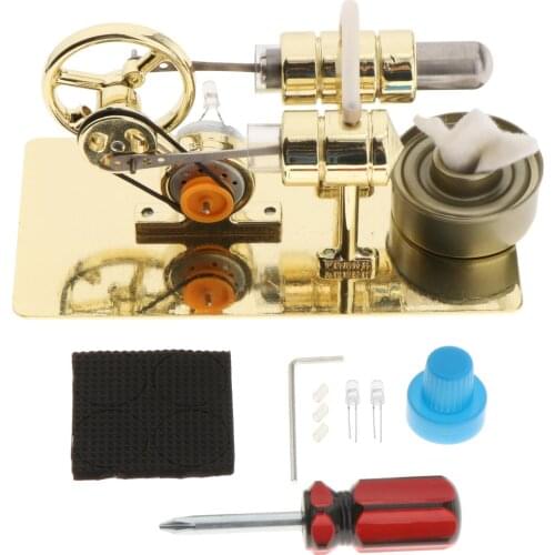 Mini Hot Air Stirling Engine Engine Model Education for Adult Children