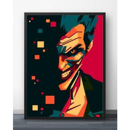 Joker Pop Art DIY Painting By Numbers Kit Paint On Canvas Painting Calligraphy For Home Decor
