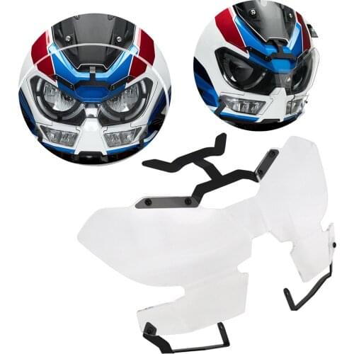 Motorcycle Headlight Guard Head Lamp Acrylic Protector Cover Off Road for Honda Twin CRF 1100 L Adventure Sports 2020 2021