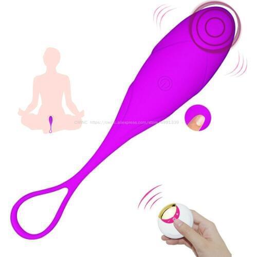 Rechargeable 10 Frequency Noiseless Wireless Vibrator Masturbator with Remote Control