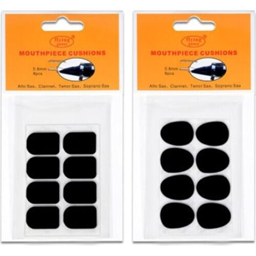 Professional saxophone clarinet accessories treble alto sax clarinet mouthpiece cushion 8pcs 0.8mm flute pads