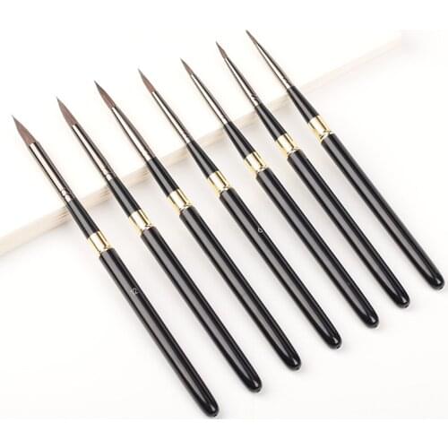 Professional Paint Brush Wolf Fine Painting Pen Nylon Hair Brush Sets Detail Painting Drawing Line Pen Brush Art Supplies Hot