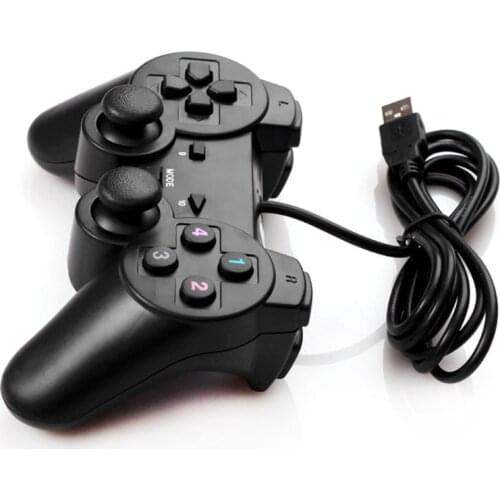T3EE Wired USB 2.0 Game Controller Gamepad Joystick Gaming Vibrating Joypad for PC Laptop Computer