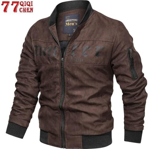 Qiqichen Men's Suede Jackets