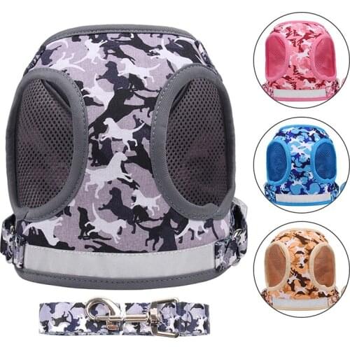 Cat Dog Harness Leash for Walking Escape Proof Pet Vest Reflective Cat Harnesses Puppy Padded Harness Leads Cats Accessories