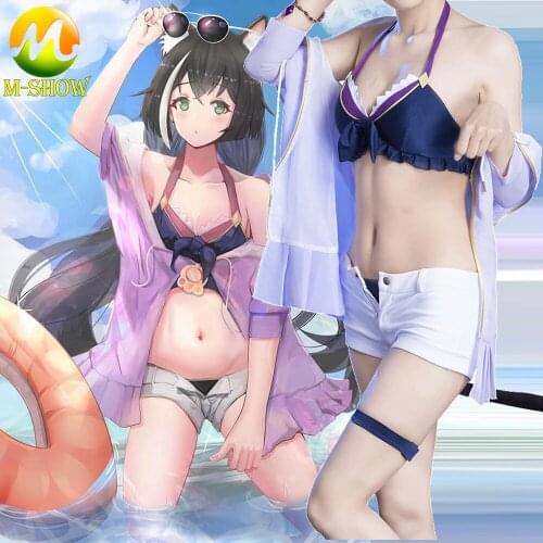 Princess Connect! Re:Dive Kiruya Momochi Cosplay Costume Kyaru Cosplay Swimsuit Woman Sexy Bikili for Carnival Party