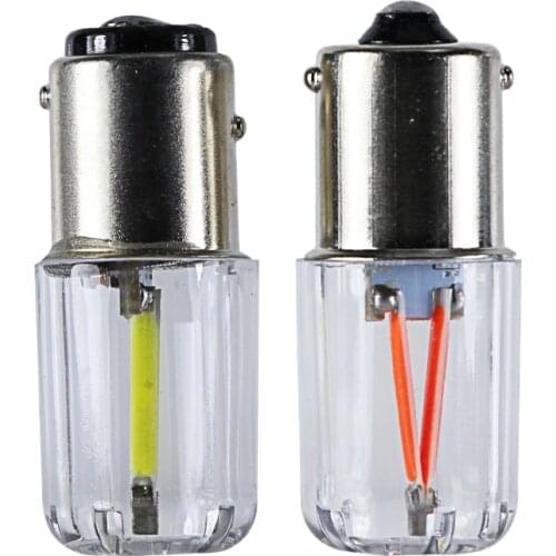 Led bulb 1156 BA15S 1157 BAY15D 1142 BA15D P21W 12v 24v 2W cob canbus 12 24 volt auto turn signal lamp for car truck Brake Light