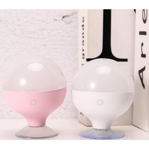 Charging Suction Cup Led Mirror Fill Light Bulb Touch Screen Switch Adjustable Creative Table Lamp Durable Sphere Night Light