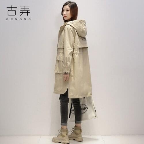 Windbreaker Womens Middle Long 2021 Spring Dress New Korean Loose Casual Versatile Spring and Autumn Thin Overcoat Fashion