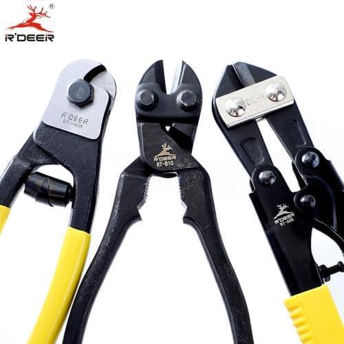 8'' 10'' Wire Cutter Cable Stripper CR-V Cutting Pliers For Steel Wire Rope Copper Iron 1PC