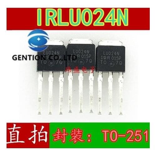 10PCSIRLU024N LU024N TO-251 17A 55V MOS MOS field effect tube play in stock 100% new and original