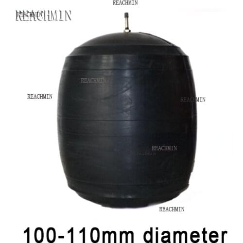 100mm to 110mm Water plugging airbag water shutoff balloon municipal pipeline gas bag Rubber stopper Inflatable Test Closed ball