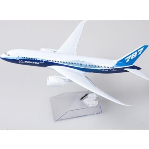 18CM B787 airline Diecast model 1:300 scale alloy collectible display toy airplane B-787 aircraft collection kids children toy