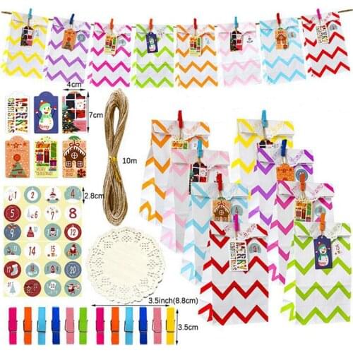 24sets Dot Wave Candy Box Favor And Gift Bags Guests Cookie Packaging Box DIY Baby Shower Home Merry Christmas Party Decoration