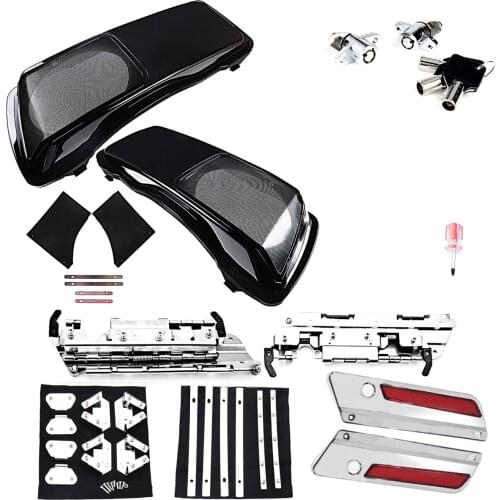 6x9 Speaker Saddlebag Lids Latch Hardware Kits For Harley Touring 1993-2013 FLH/T FLHX FLHR Street Glide Road King