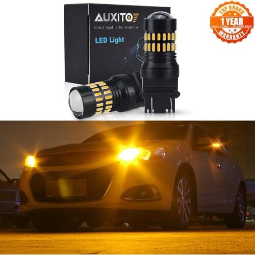 AUXITO 2pcs P27/5W P27/7W T25 Led Canbus No Error 3157 3156 LED Bulbs DRL Brake Daytime Running Lights Car Tail Turn Signal Lamp