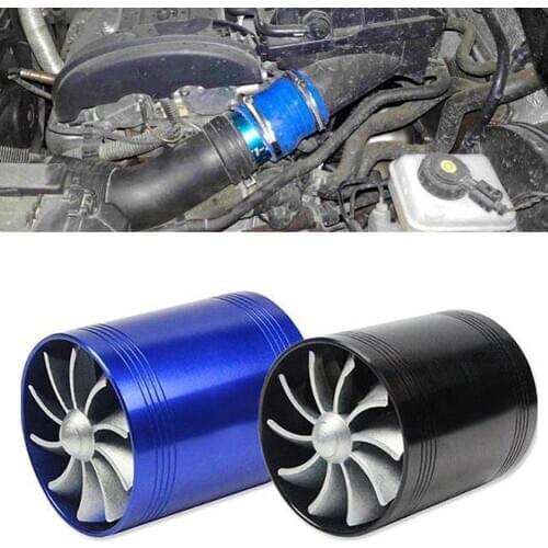 Car Vehicle Turbocharger Turbo Compressor Fuel Saving Fan with Rubber Covers Fuel Saving Efficiency Enhanced Car Insole Torque