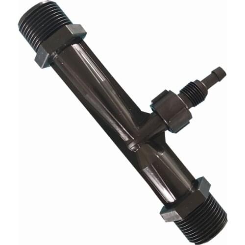 FREE SHIPPING 3/4“ black Venturi Injector with valve mixer ozone proof ventu tube PVDF materials HL-A25152 XinOzone