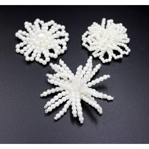 Bracelet Pearl Flower Earrings Elegant Brooch DIY Decorative Accessories for girl evening party dress decoration