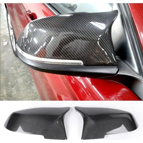 For BMW 1 2 3 4 Series F20 F30 F31 F32 F36 2012 - UP 320i 328i 330d 335i M3 M4 Look Replacement style Carbon Fiber Mirror Cover