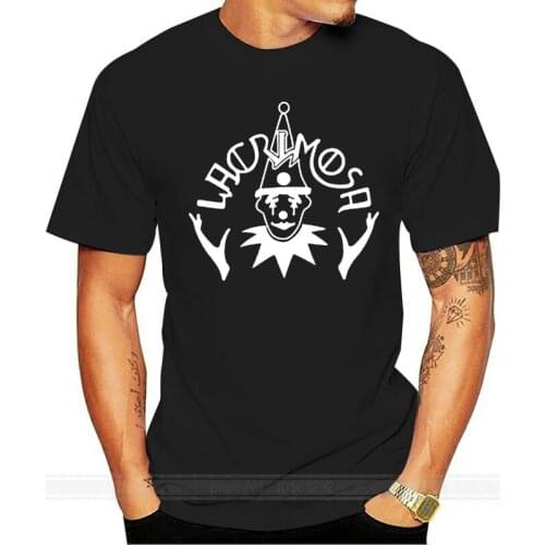 Lacrimosa Gothic Metal Rock Band Logo Mens Black T-Shirt cotton tshirt men summer fashion t-shirt euro size