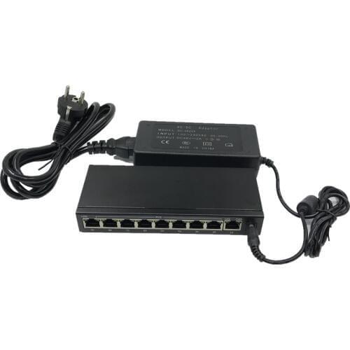 ANDDEAR9-10/100 mbps rj45 switch poe 802.3af 9 poort voeding 15.5 w voor ip camera nvr ip telefoon wifi access point poe switch
