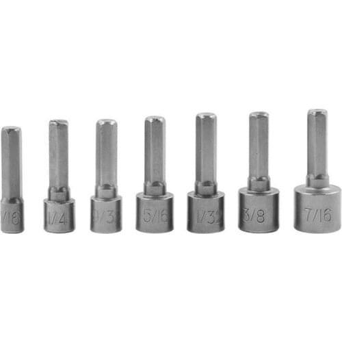 14-3Pcs 5-12mm Hexagon Nut Driver Drill Bit Socket Screwdriver Wrench Set Drill Bit Adapter for Electric Screwdriver Handle Tool