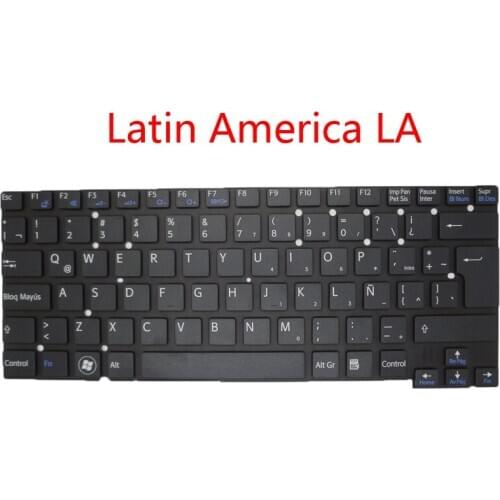 Laptop LA Keyboard For SONY For VAIO SVT13 SVT13115FLS SVT13125CLS HMB8809NWA032A 149034451LA Latin America Black new