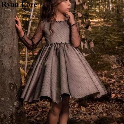 2020 New Ball Gown Flower Girl Dresses For Weddings Kids Birthday Evening Party Gowns First Communion Dress Princess Vestidos