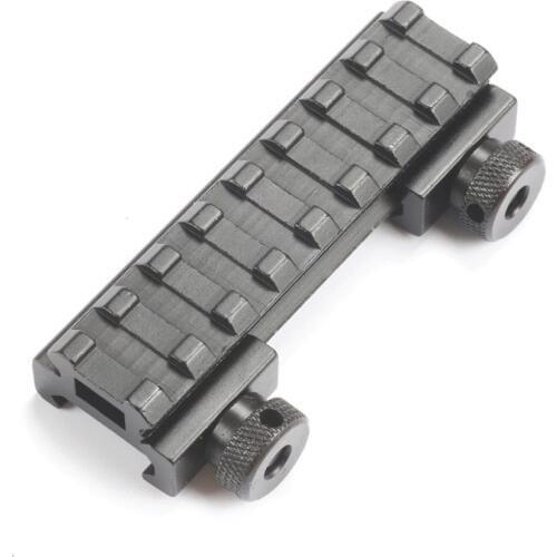 Flat Top 1/2" Half Inch Riser Base Scope Mount 8 Slot Picatinny Rail QD Thumb Screws Weaver Rail 20mm Airsoft Rifle Mount caza