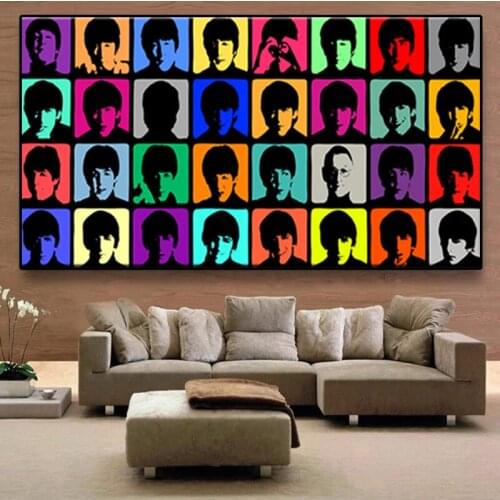 Pop Art Creativity Personality Color Aesthetics Canvas Painting Wall Art Pictures Posters and Prints for Living Room Home Decor
