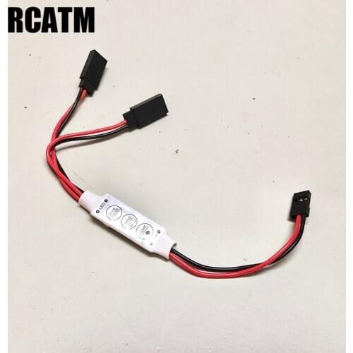 LED Light Control Power Switch Flicker Mode For 1/10 RC Crawler Car TRX4 RC4WD D90 Axial Scx10 RC Boat Aircraft RC Drifting